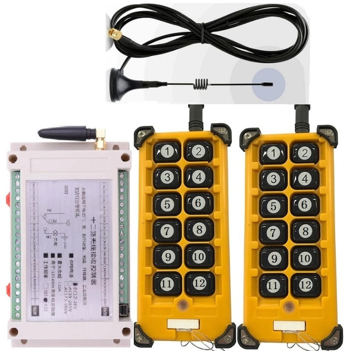 Twelve Channel Industrial Wireless DC Relay System - Long Range from PMD Way with free delivery