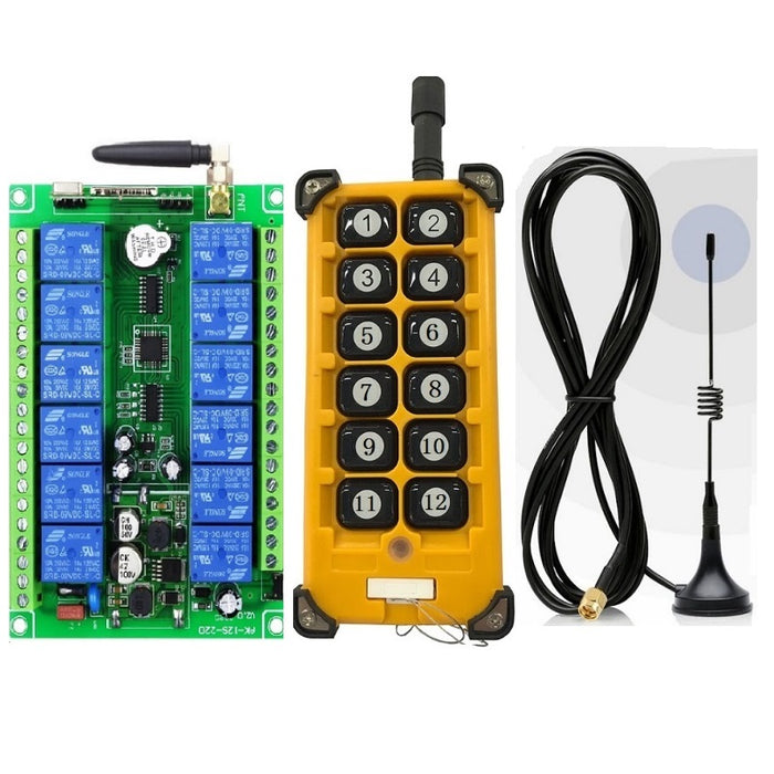 Twelve Channel Industrial Wireless DC Relay System - Long Range from PMD Way with free delivery