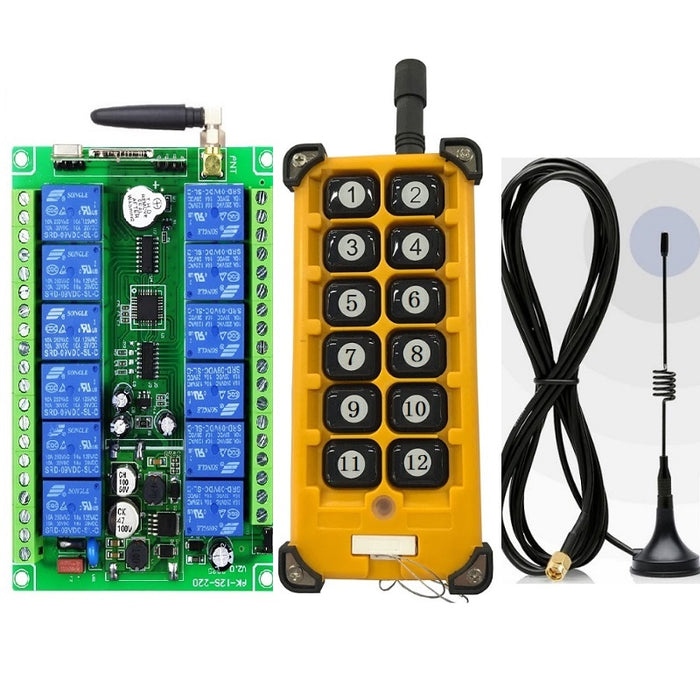 Twelve Channel Industrial Wireless DC Relay System - Long Range from PMD Way with free delivery