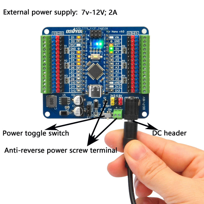 Arduino Shield With Led On It Expansion Shield for Arduino Nano-compatibles with Status LEDs — PMD Way