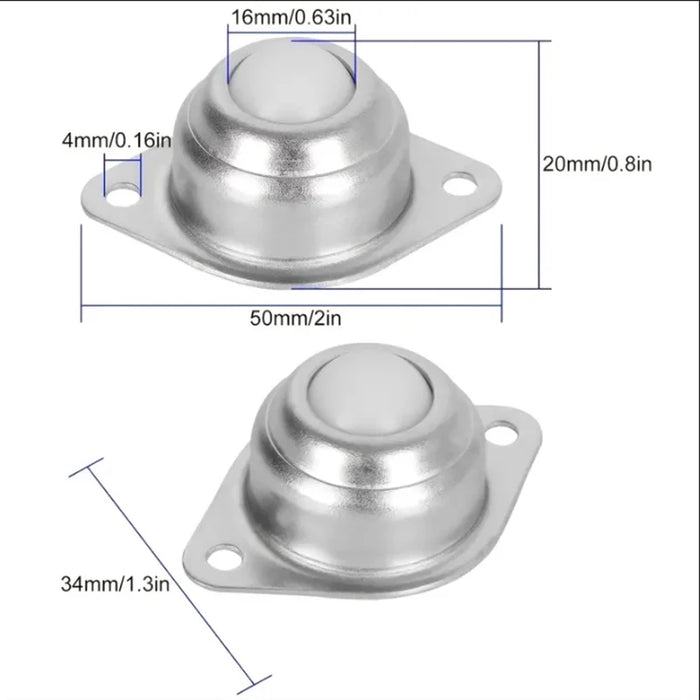 Half Inch Bullseye Casters from PMD Way with free delivery