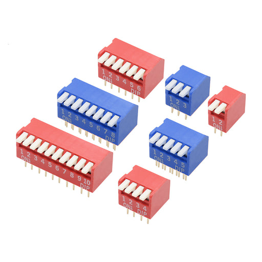 Piano Style DIP Switches - 5 Pack from PMD Way with free delivery