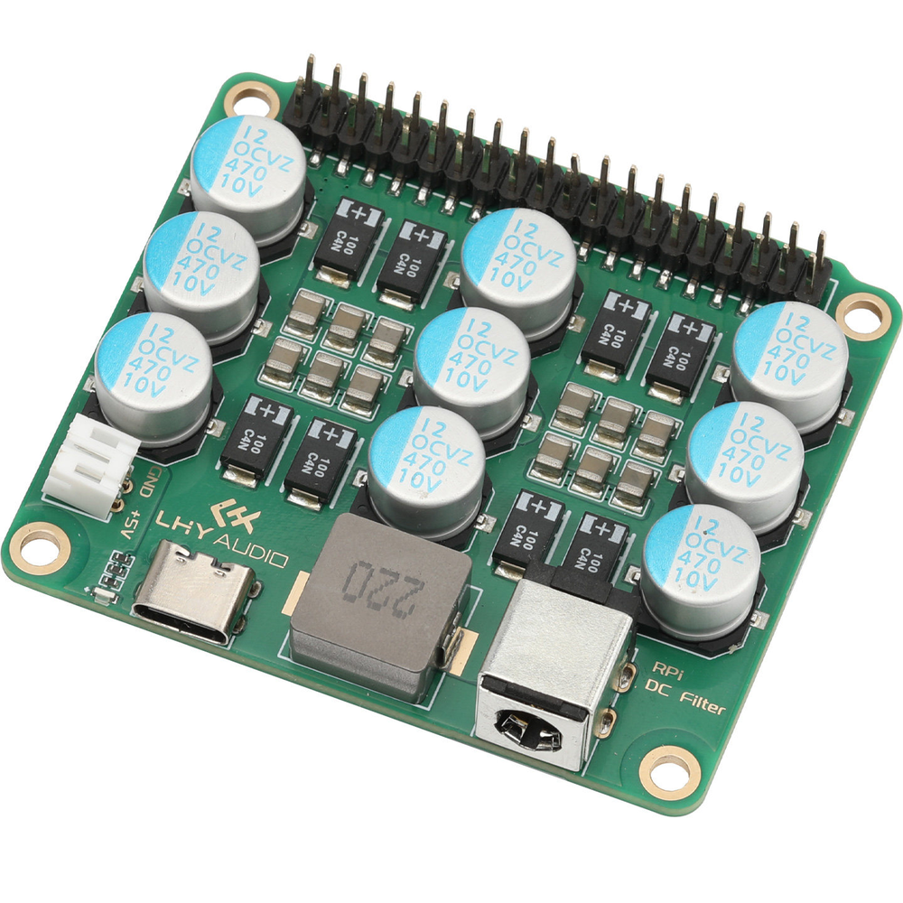 Raspberry Pi 4/5 DC Power Filter Noise Reduction HAT from PMD Way with free delivery