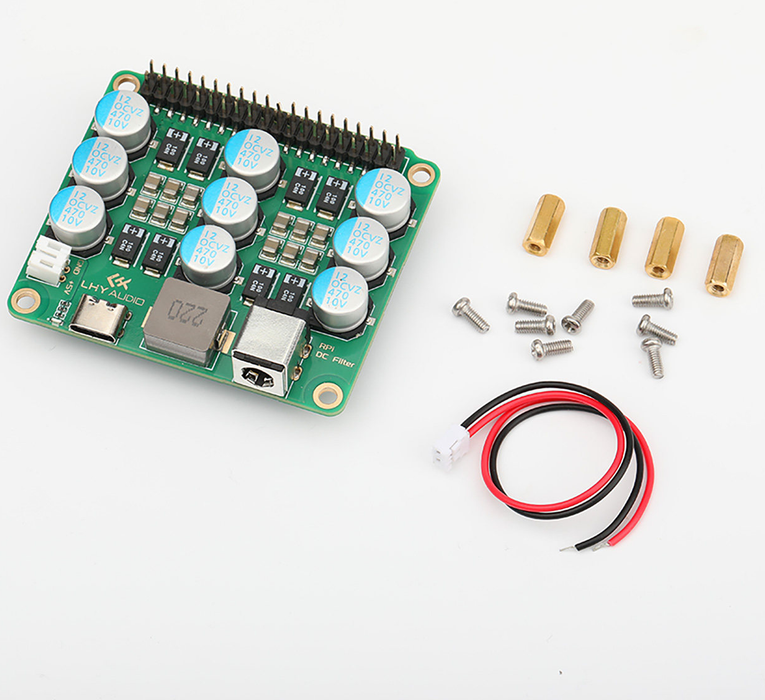 Raspberry Pi 4/5 DC Power Filter Noise Reduction HAT from PMD Way with free delivery