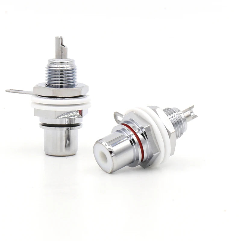 Rhodium Plated RCA Panel Sockets from PMD Way with free delivery