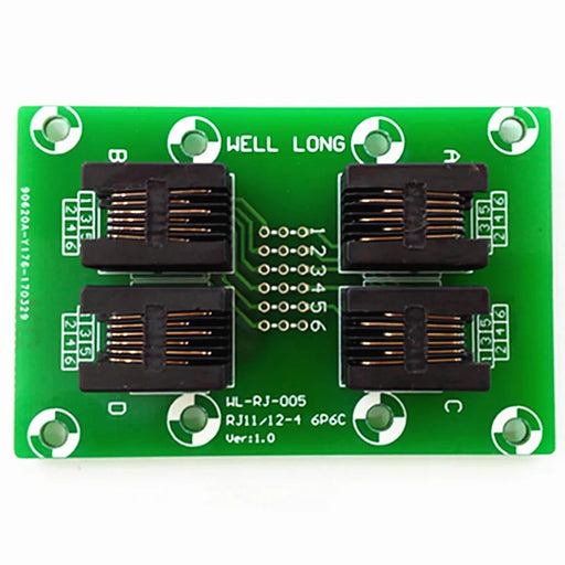 Useful RJ11 RJ12 6P6C 4-Way Buss Breakout Board from PMD Way with free delivery