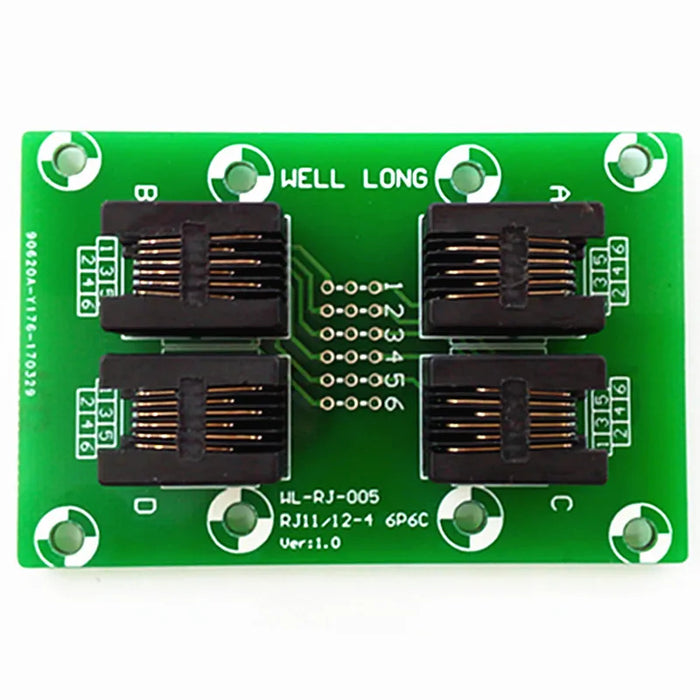 Useful RJ11 RJ12 6P6C 4-Way Buss Breakout Board from PMD Way with free delivery