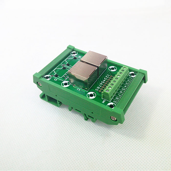 Useful RJ45 8P8C 2-Way Buss DIN Rail Terminal Block Breakout Board from PMD Way with free delivery