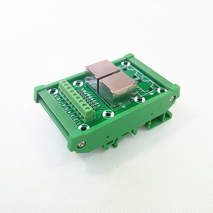 Useful RJ45 8P8C 2-Way Buss DIN Rail Terminal Block Breakout Board from PMD Way with free delivery