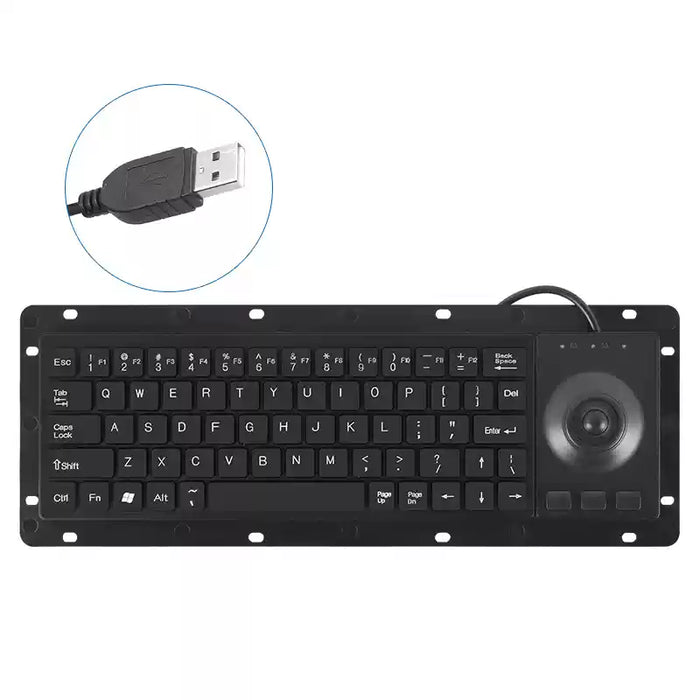 Rugged Industrial Keyboard with Trackball or Trackpad from PMD Way with free delivery