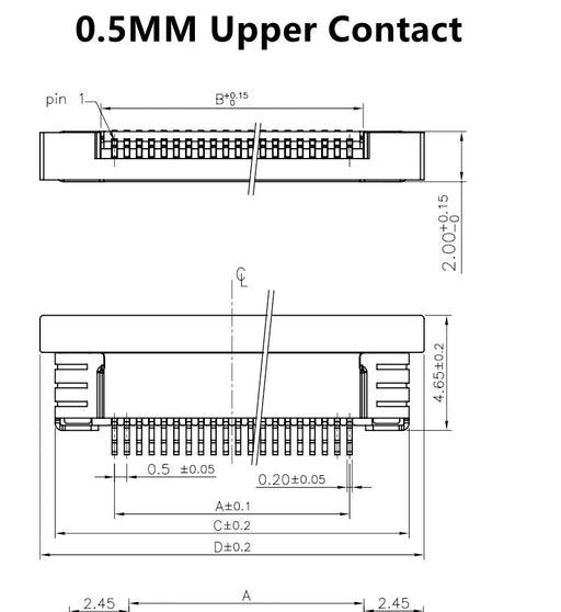 0.5mm FPC FFC Connectors - 10 Pack from PMD Way with free delivery worldwide