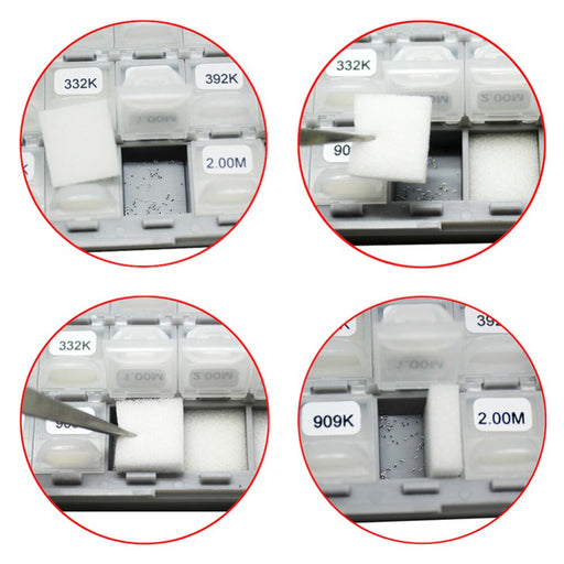 Assorted 0201 SMD Resistor Box - 14400 Pieces from PMD Way with free delivery worldwide
