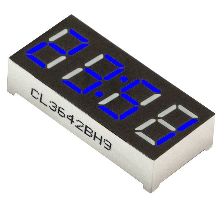 0.56" 4-Digit 7-segment LED Clock Display -  CA - Red Green Yellow White Blue from PMD Way with free delivery worldwide