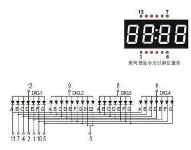 0.56" 4-Digit 7-segment LED Clock Display - White  - CA - 5 Pack from PMD Way with free delivery worldwide