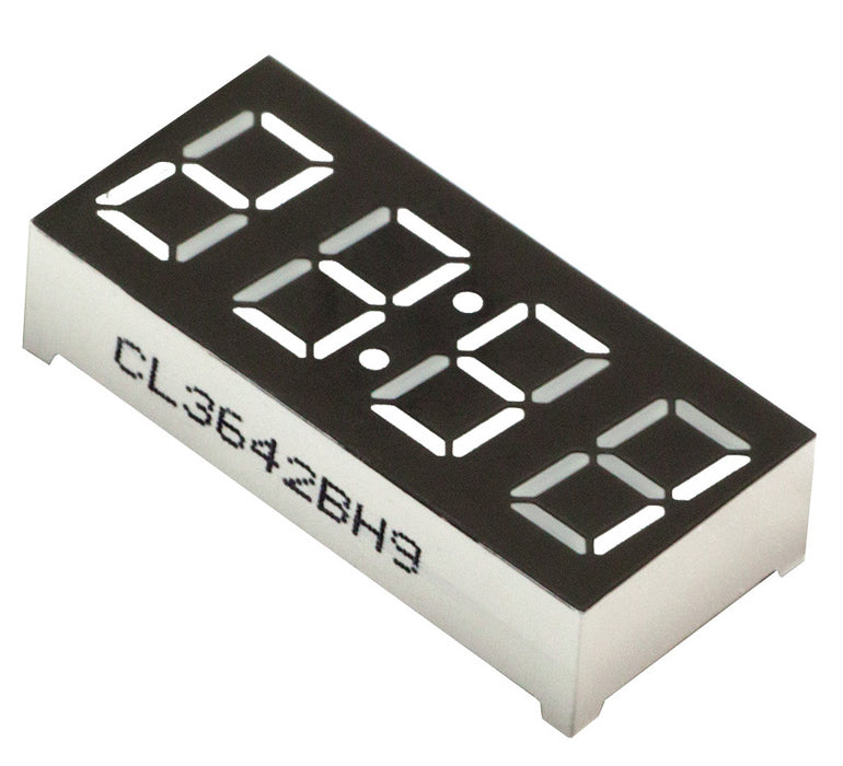 0.56" 4-Digit 7-segment LED Clock Display -  CA - Red Green Yellow White Blue from PMD Way with free delivery worldwide