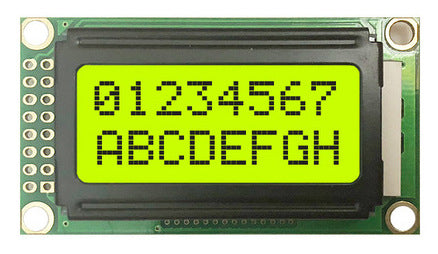 0802 Character LCDs with Left Interface in packs of five from PMD Way with free delivery worldwide