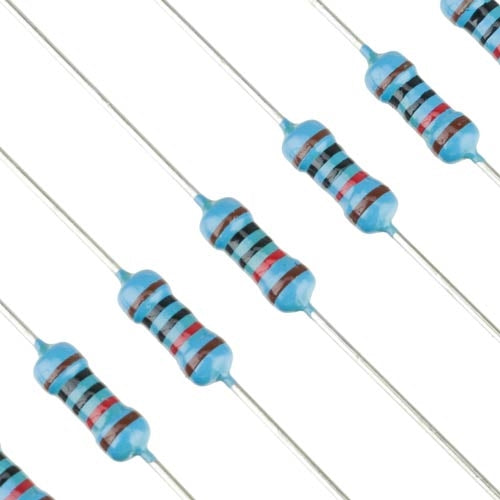 1/4W Metal Film Resistors - 100 Pack from PMD Way with free delivery worldwide