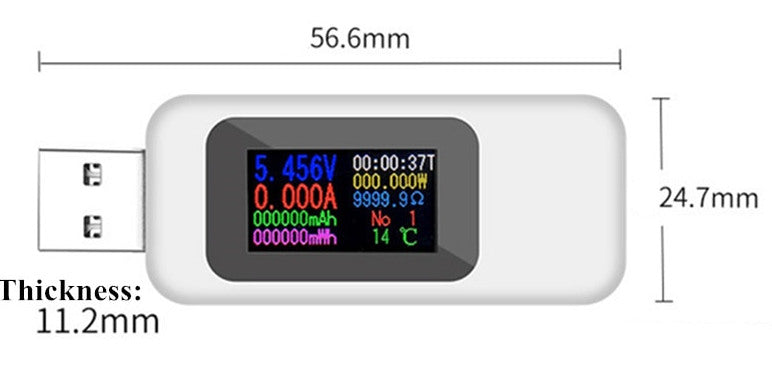 Measure ten USB parameters with this USB Power Meter from PMD Way with free delivery, worldwide