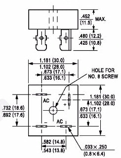 Quality 1000V 35A Diode Bridge Rectifiers KBPC3510 in packs of five from PMD Way with free delivery worldwide