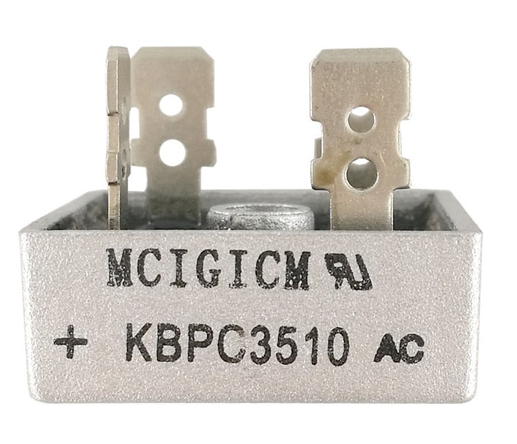 Quality 1000V 35A Diode Bridge Rectifiers KBPC3510 in packs of five from PMD Way with free delivery worldwide