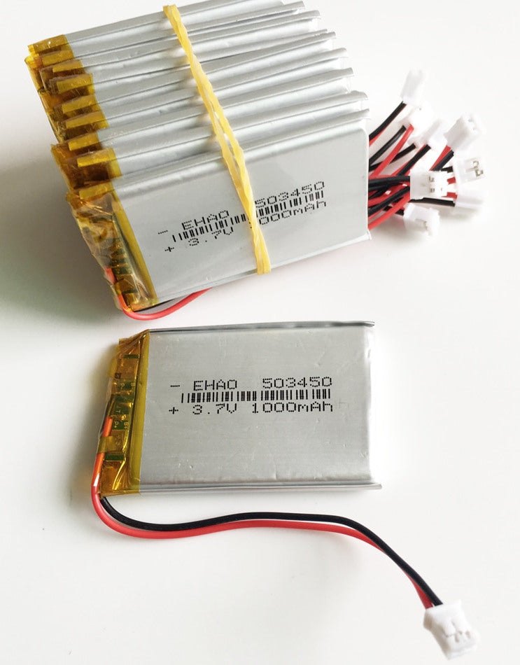 Lithium Ion Polymer Battery - 3.7v 1000mAh 503450 - 10 Pack from PMD Way with free delivery worldwide