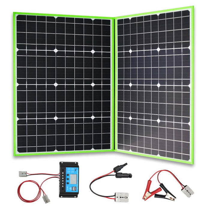 Keep your campsite, RV, caravan or boat battery charged up, or operate a 12V DC power system for your location with ease using one of these 12V 100W to 300W Folding Solar Power Supply Kits from PMD Way with free delivery worldwide