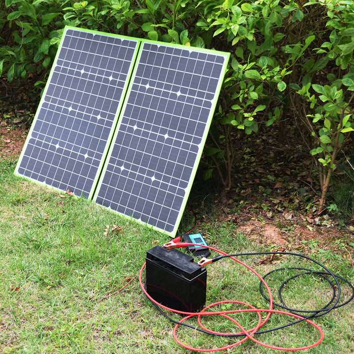Keep your campsite, RV, caravan or boat battery charged up, or operate a 12V DC power system for your location with ease using one of these 12V 100W to 300W Folding Solar Power Supply Kits from PMD Way with free delivery worldwide