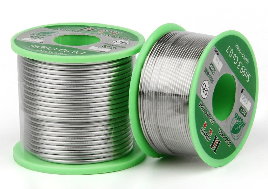 Lead Free Tin Copper Solder in 100g rolls from PMD Way with free delivery worldwide