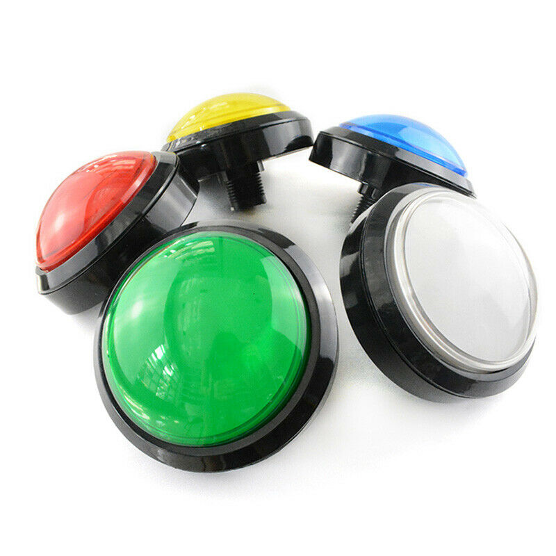 Large Arcade Button Huge 100mm Illuminated Round Dome Arcade Button — PMD Way