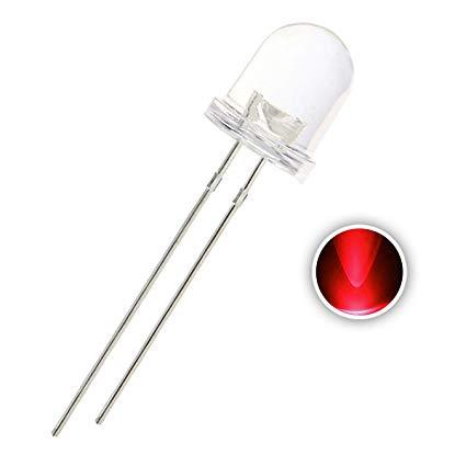 10mm Red Clear LED - 50 Pack from PMD Way with free delivery worldwide