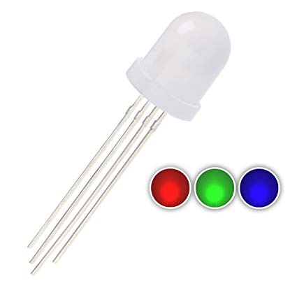 10mm Diffused RGB LED - CA - 50 Pack from PMD Way with free delivery worldwide