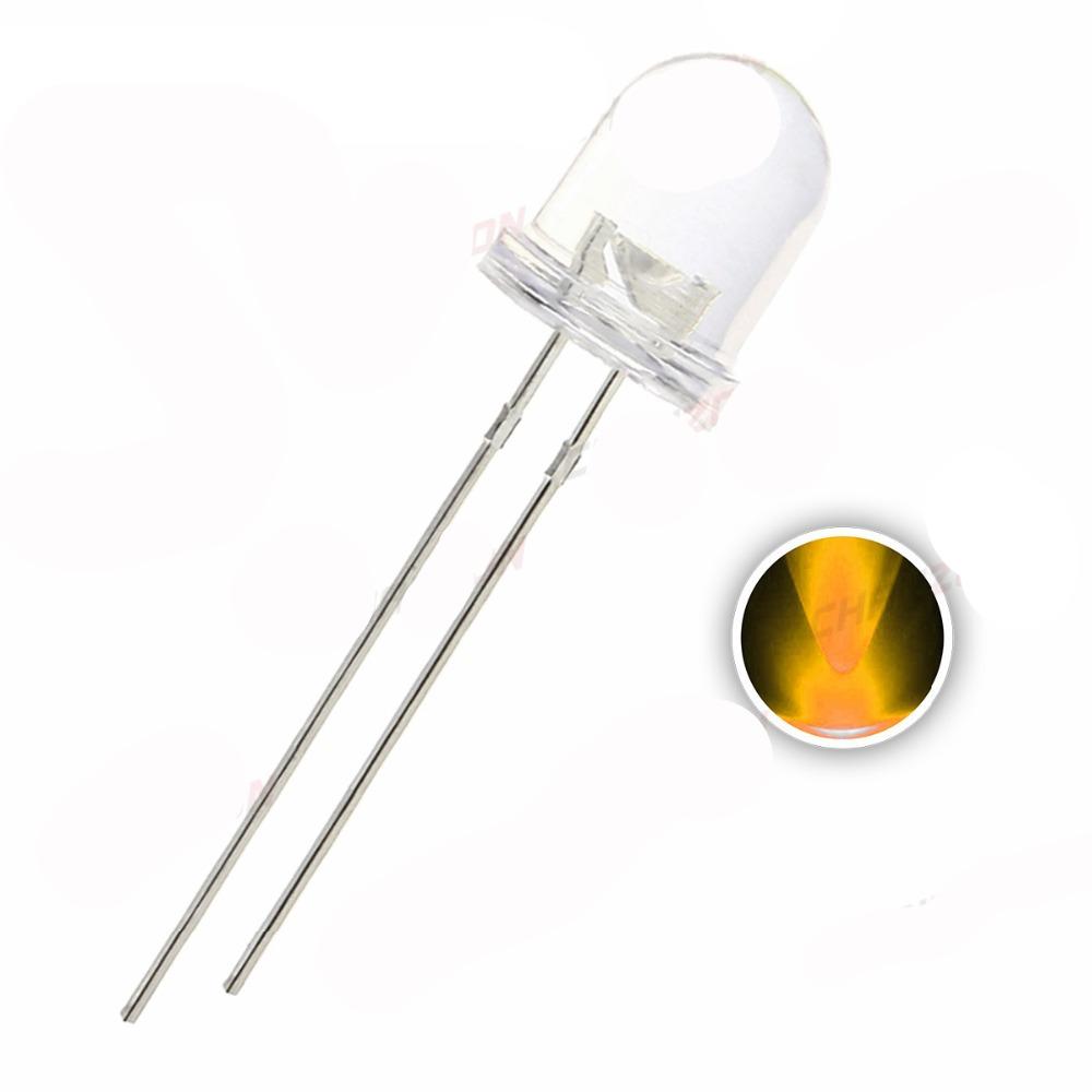 10mm Yellow Clear LED - 50 Pack from PMD Way with free delivery worldwide