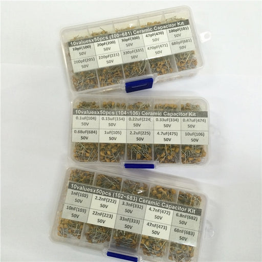 Great value 1500 piece 10pF to 10uF 50V Monolithic Capacitor Kits from PMD Way with free delivery worldwide 