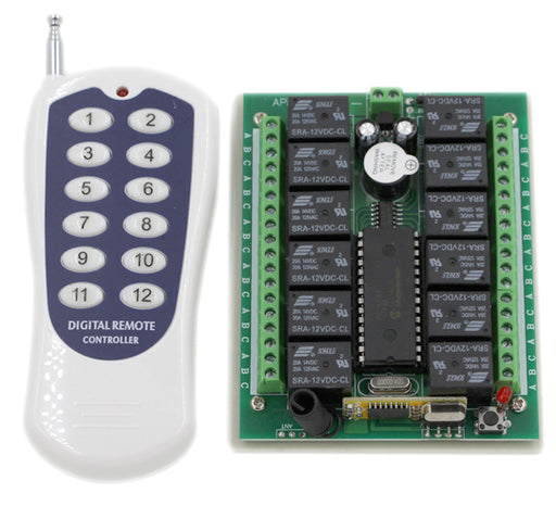 12 Channel Wireless Remote Relay Boards - 12V DC from PMD Way with free delivery worldwide