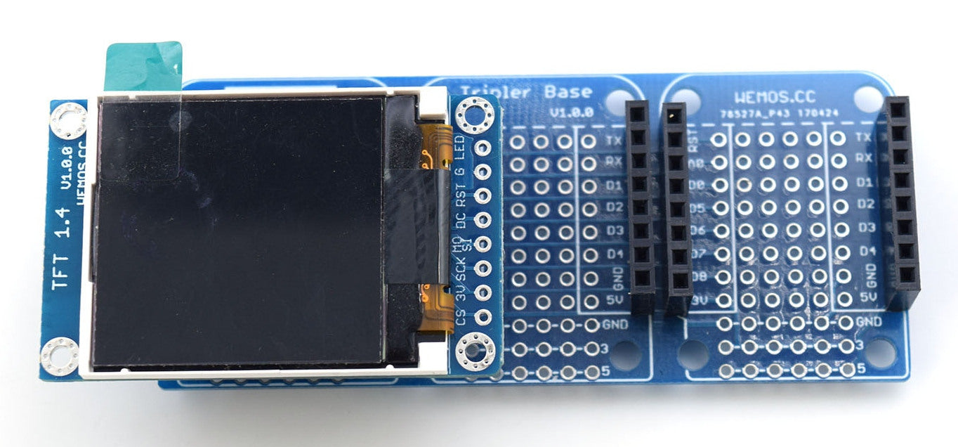 1.44" 128x128 TFT LCD for WeMos LoLin Boards from PMD Way with free delivery worldwide