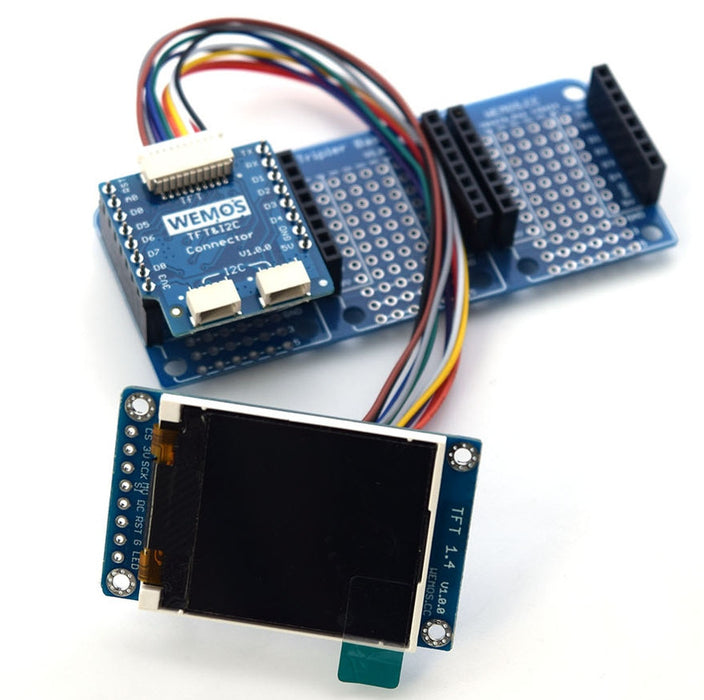 1.44" 128x128 TFT LCD for WeMos LoLin Boards from PMD Way with free delivery worldwide