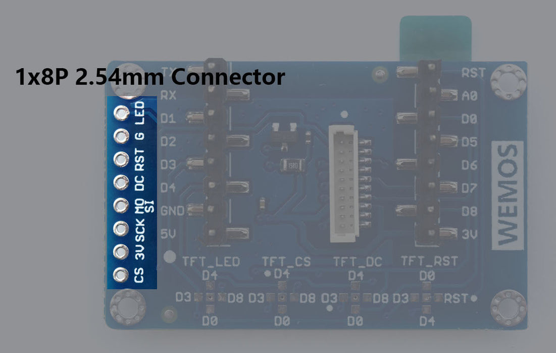 1.44" 128x128 TFT LCD for WeMos LoLin Boards from PMD Way with free delivery worldwide