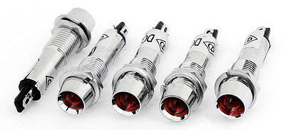 Useful 12V Recessed Red Indicator Lamps in packs of five from PMD Way with free delivery worldwide