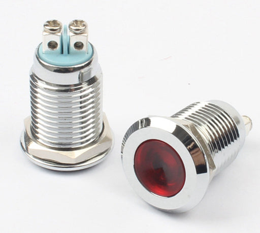 Useful 12mm Waterproof Metal Panel Mount LED Indicator Lamps from PMD Way with free delivery worldwide