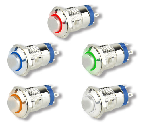 Push Button Led Thumbnail LED Illuminated Round Push Buttons from PMD Way