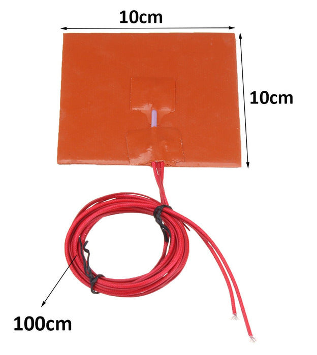 12V 50W Silicon Heating Pad - 100x100mm from PMD Way with free delivery worldwide