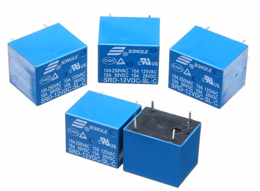 Songle 12V SPDT Relays in various quantities from PMD Way with free delivery worldwide