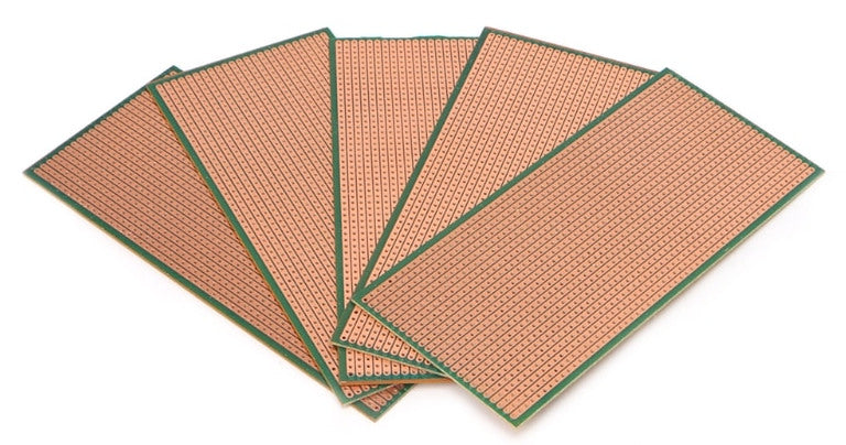 145x65mm Stripboard PCB - 5 Pack from PMD Way with free delivery worldwide