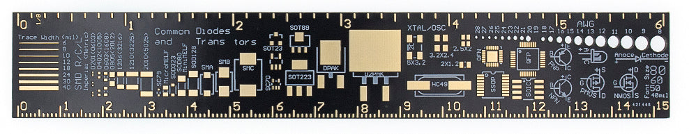 15cm PCB Ruler for Electronics Enthusiasts from PMD Way with free delivery worldwide