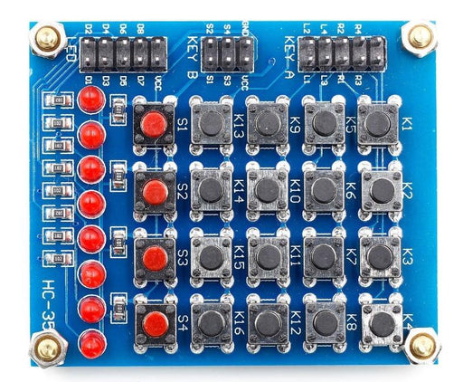 Easily connect twenty buttons and eight LEDs to your project with this breakout board. Ideal for Arduino and Raspberry Pi as well. Free delivery worldwide from PMD Way.