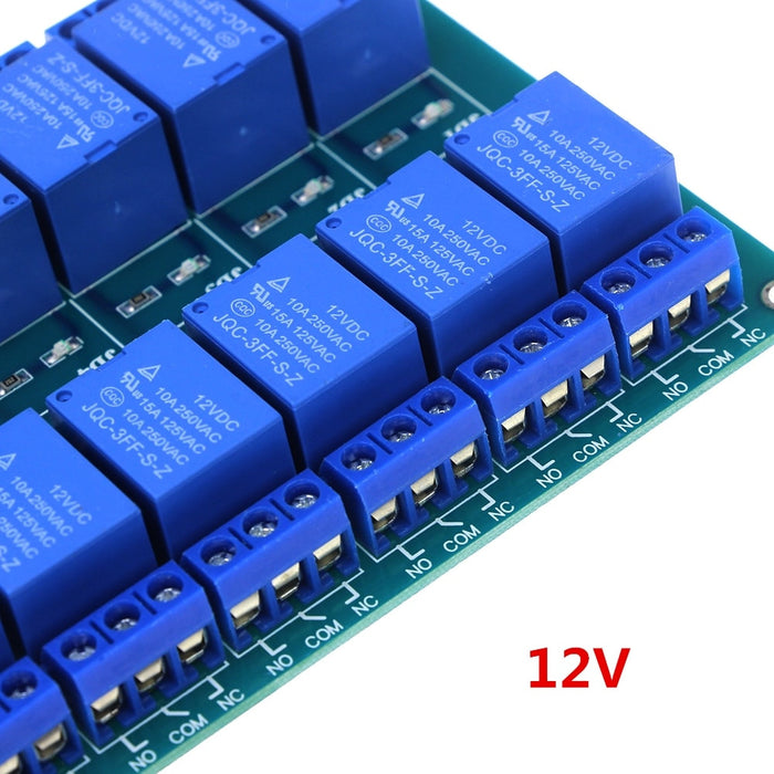 Sixteen Channel Optoisolated 5V or 12V Relay Module with Power Supply from PMD Way with free delivery worldwide