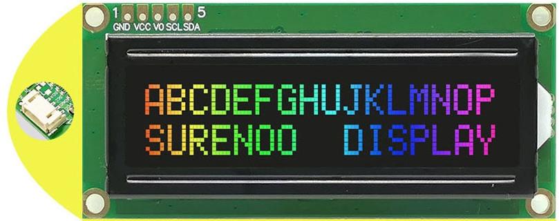 1602 Character LCD Modules with Negative RGB and I2C Interface in packs of five from PMD Way with free delivery worldwide