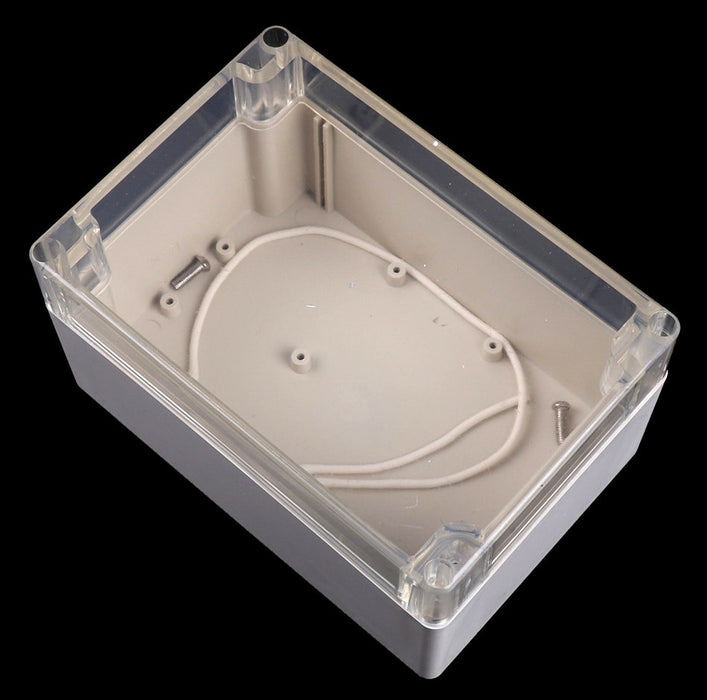 Plastic Waterproof Enclosure with Clear Cover 160 x 110 x 90mm from PMD Way with free delivery worldwide