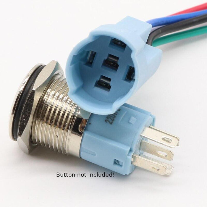 Prewired Socket for 16mm Illuminated Buttons in packs of four from PMD Way with free delivery worldwide