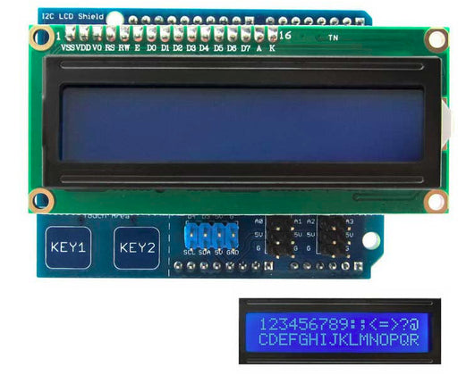 Save Arduino pins with the 16x2 Character LCD Shield for Arduino with I2C and Touch Keys from PMD Way with free delivery worldwide